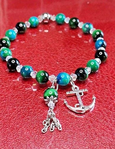 Bracelet perles oeil tigre - oeil,