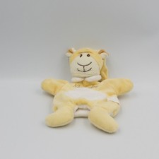 Doudou marionnette girafe bleu