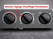 Bouton Chauffage Ventilation