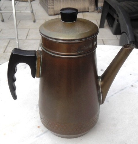 Cafetière ancienne cuivre - cafetière, en