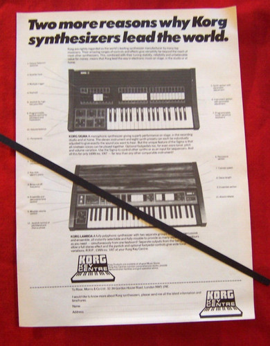 Korg sigma and lambda - and,