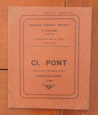 catalogue Cl PONT articles