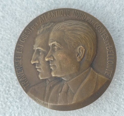 Medaille 1930 aviateurs costes - 1930,