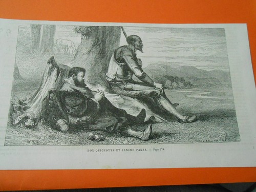 Gravure 1863 don - gravure, quichotte