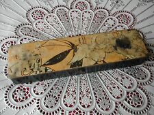 Ancien Plumier d’Écolier Carton Pressé Vintage Ann.30 Objets du XXème Art Déco