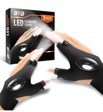 1 Paire Gant Led Pêche Bricolage Mécanique Lampe Etanche Torche Camping Survie