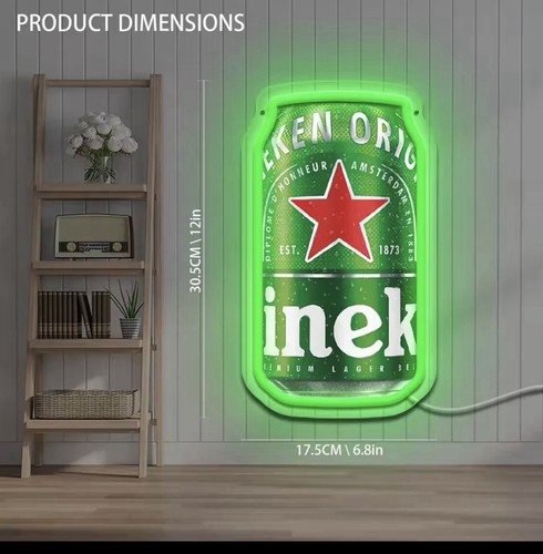 Heineken neon wall - neon, beer
