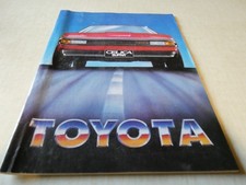 Catalogue / Brochure gamme TOYOTA 02/82  CELICA STARLET TERCEL COROLA CELICA ...