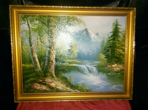 Tableau hst paysage montagnard - tableau,