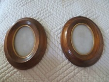2 anciens cadres photo ovale