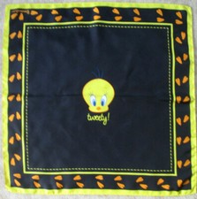 -BRACCIALINI "Tweety" Foulard soie TBEG  vintage  68 x 68 cm