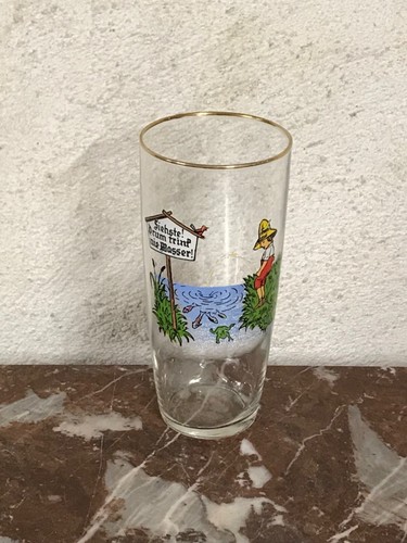 Verre bière humoristique - à,