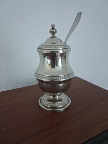 Ancien moutardier métal - en,