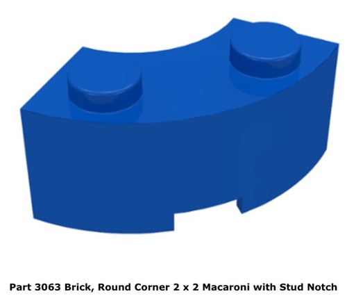 Lego 3063 blue brick round - lego, brick,