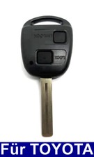 2Tasten Remplacement Boîtier Clé Vierge pour Toyota Corolla Avensis Aygo