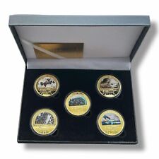 Dunkerque Évacuation - World Guerre 2 x5 Plaqué Or Monnaie Kit - Operation