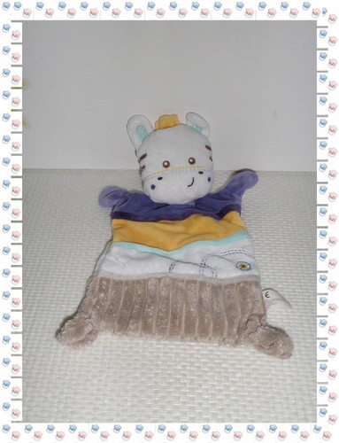 Doudou plat cheval zèbre - doudou,