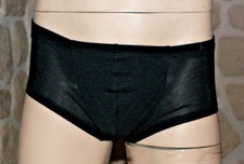 Mini boxer noir avec soie taille S marque Les Garçons Paris dans son coffret