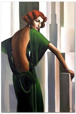 Peinture À L'Huile Dans Style - 90x60 Toile Art Décoration G118550