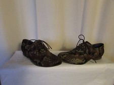 chaussures COULEUR POURPRE poil de poulain camouflage 36