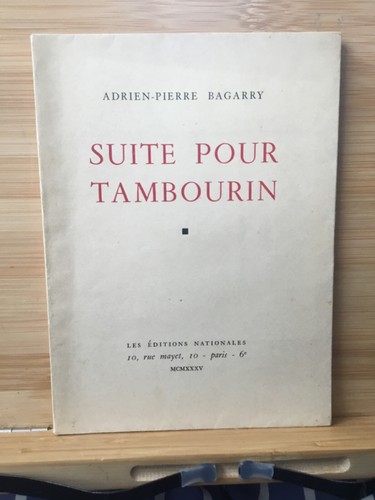 Suite pour tambourin adrien - suite,