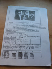 POLOGNE Important dossier Aron SKROBEK MOI assassiné Camp du STRUTHOF 1943