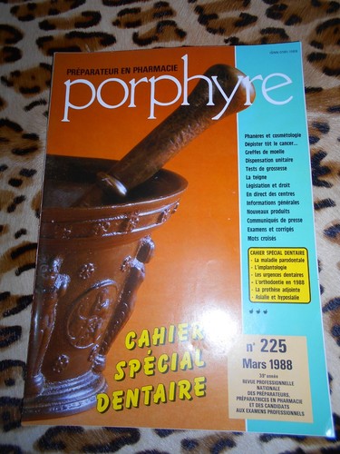 Revue porphyre préparateur - revue, porphyre,