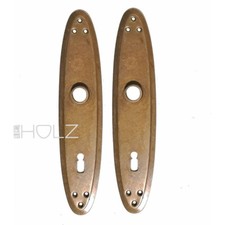 Anciennes Plaques Art Déco Poignée De Porte 16,3Mm 72