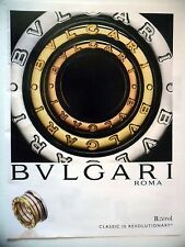PUBLICITE-ADVERTISING :  BULGARI B.zero1  2016 Joaillerie,Bijoux,Bagues