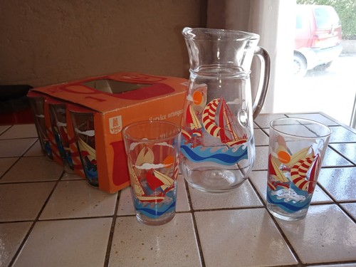 Service verres carafe - et,
