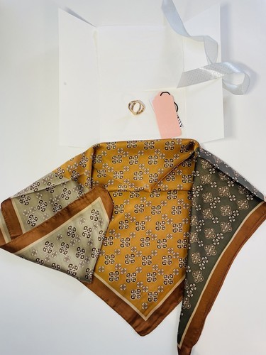 Foulard carré marron avec - marron,