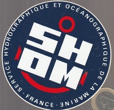 Autocollant. Marine. SHOM