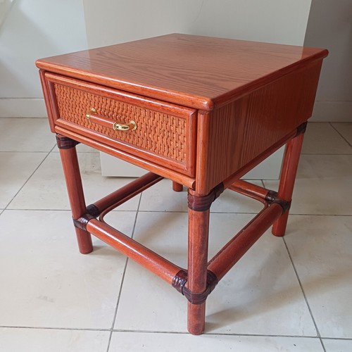 Table chevet bambou rotin - de,