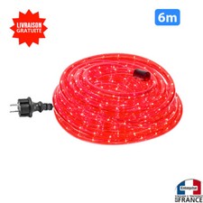 Guirlande Corde Rampe A Leds Lampe Rouge 6m Pour Camion Magasin Stand EXTERIEUR
