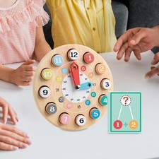 Horloge en bois pour apprendre