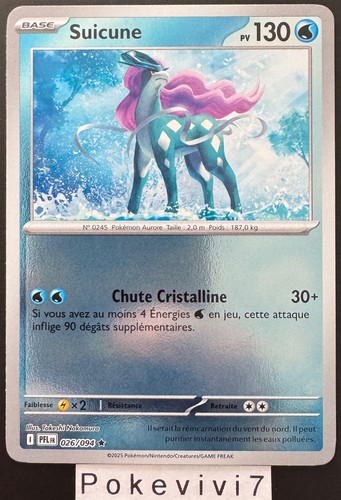 Carte pokemon suicune - suicune, 026/094