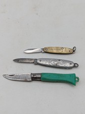 Lot de 3 couteaux miniatures, canif
