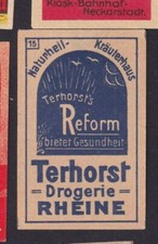 Ancienne    étiquette   Allumettes  Allemagne    BN183116 Droguerie