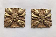 décor pediment bronze or brass clock horloge cartel Antique meuble art French 1E