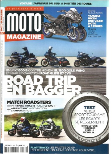 Moto magazine 349 yam niken - moto, n°349
