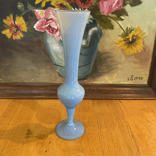 Vase soliflore opaline - , bleue