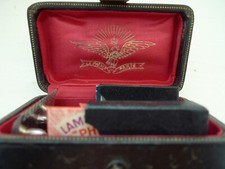 LE PHENIX PARIS RASOIR VINTAGE RAZOR SET FRENCH SAFETY NOS + BLADES LAMES RARE