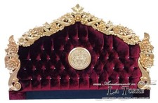 Tête De Lit King Size Matrimonial Baroque En Écaille Ou Tissu Swarovs