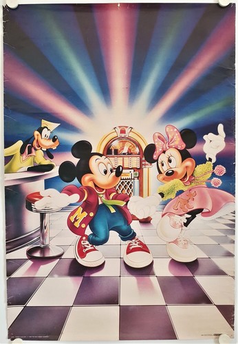 Affiche disney juke box 1988 - affiche,