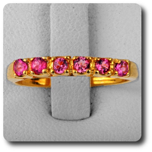 Bague tourmaline rose argent - tourmaline,