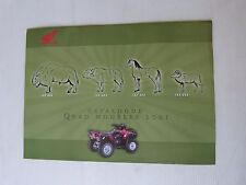 prospectus catalogue moto :  HONDA quad modèles 2001