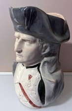 Ancien pichet barbotine buste - pichet,