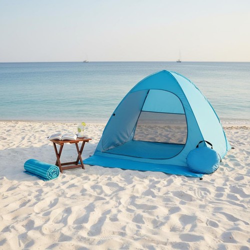 Tente plage déploiement - à,