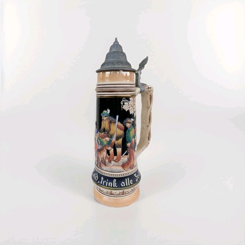 Ancienne grande chope bière - grande,