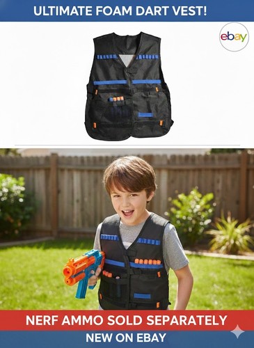 Nerf tactical black vest - tactical, vest one